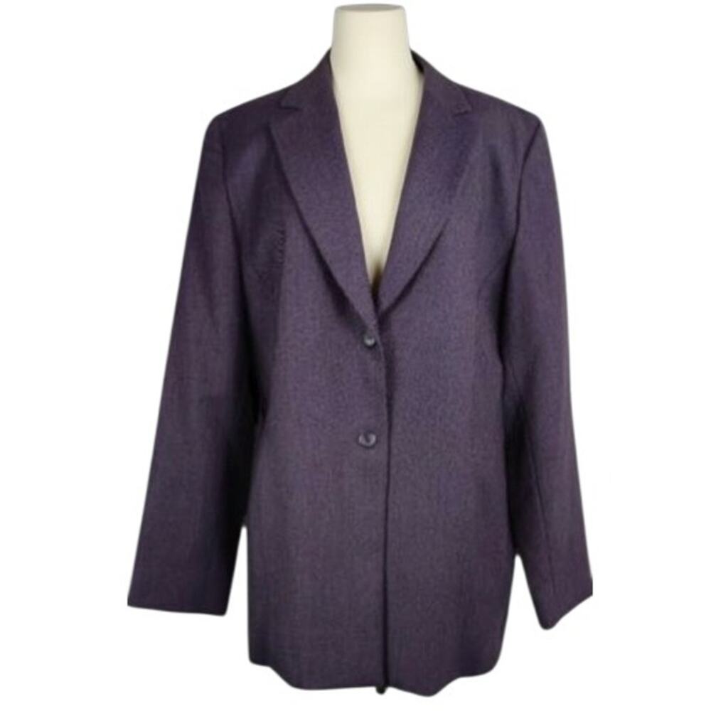 Pendleton Wool Blazer Purple Size 14